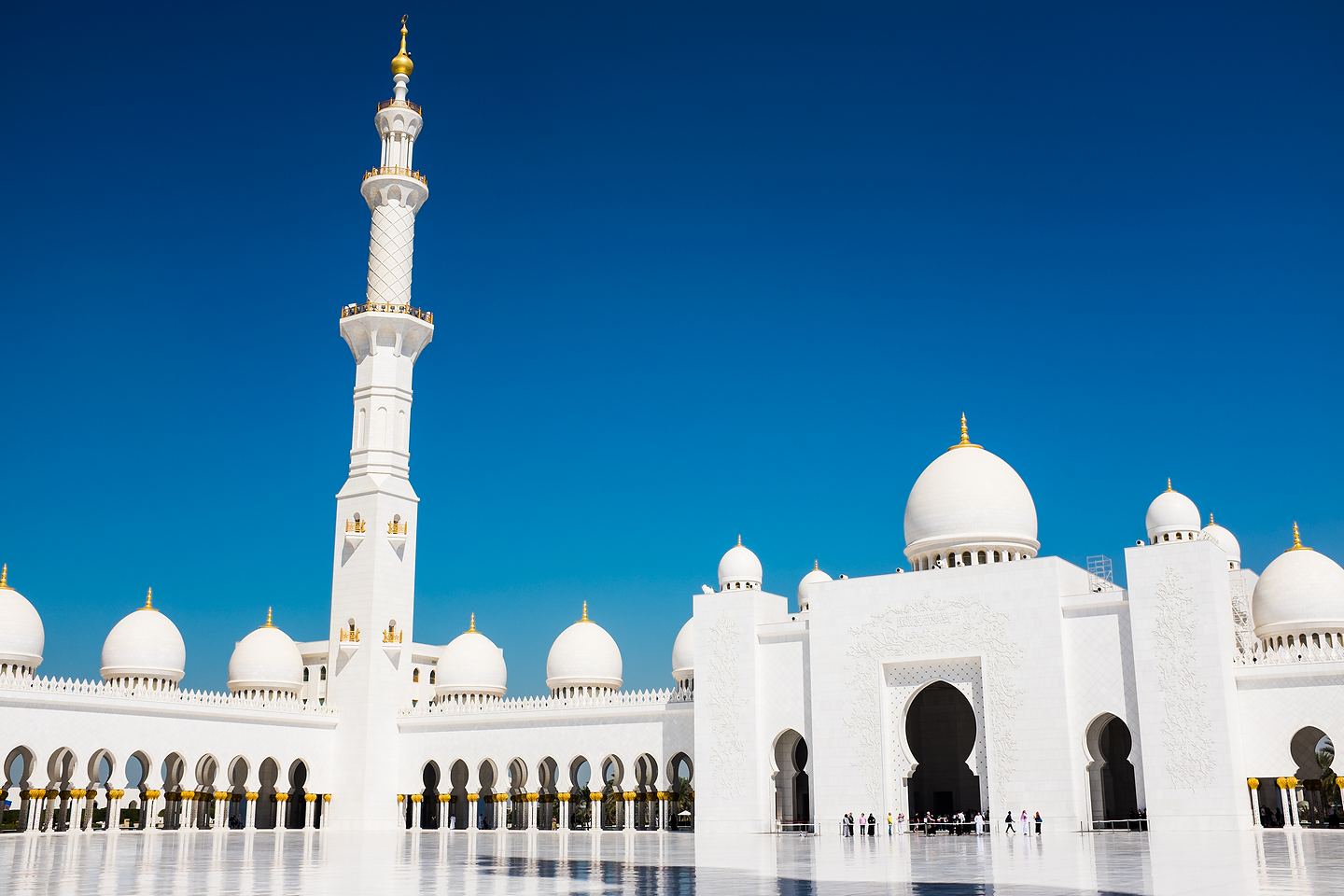Sheikh Zayed Grand Mosque - trzeci największy meczet na świecie, Abu Dhabi (Emiraty Arabskie)